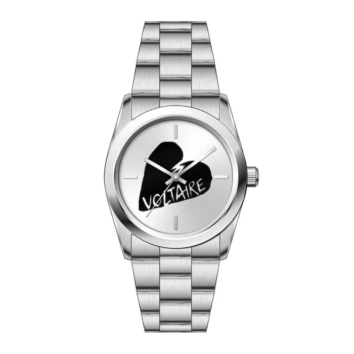 Montre Zadig & Voltaire rgentée et motif ailes